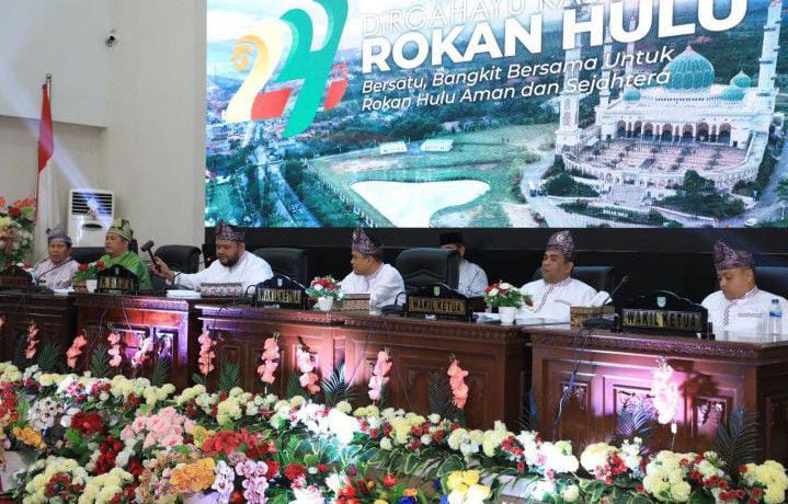 Rapat Paripurna DPRD Rokan Hulu Dalam Rangka HUT Rokan hulu ke 24 Tahun 2023